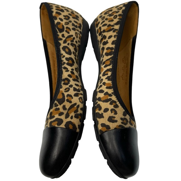 Gabor Hovercraft Leopard Print Cap Toe Ballerina Flats - Picture 3 of 8